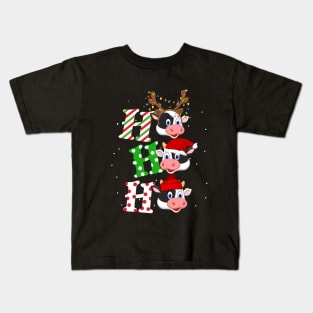 Cow Ho Ho Ho Christmas Kids T-Shirt